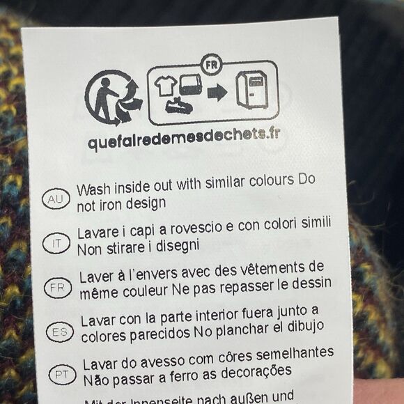 Champion Index + Archives Retro Sweater Large Geometric Mohair Wool Alpaca Italy - Picture 11 of 11